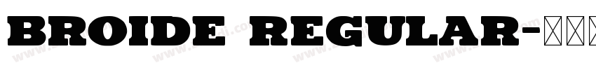 Broide Regular字体转换